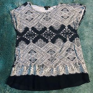 ✰ ESPRESSO ✰ Blue & White Paisley Shirt